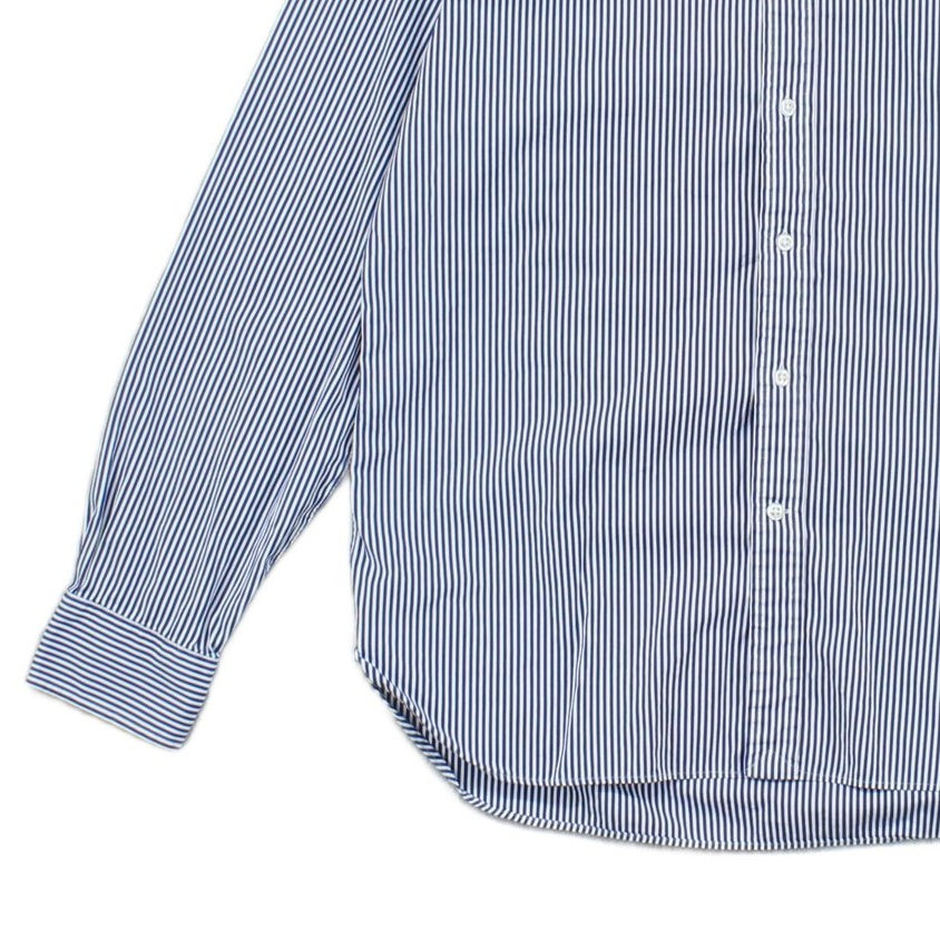 Mens Striped Shirt Button Up Collared