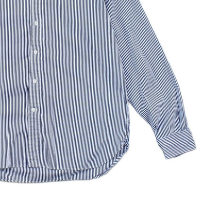 Mens Striped Shirt Button Up Collared