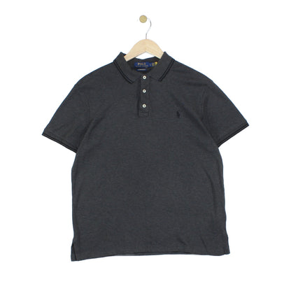 Mens Polo Shirt Stretch Short Sleeve Slim Fit