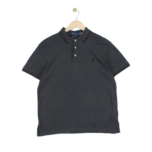 Mens Polo Shirt Stretch Short Sleeve Slim Fit