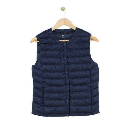 Womens Bodywarmer Lightweight Puffer Sleeveless Down Snap