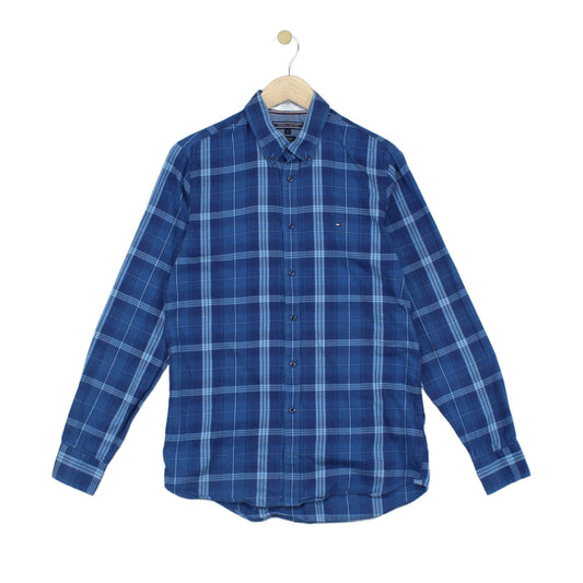 Mens Plaid Shirt Long Sleeve Button Up