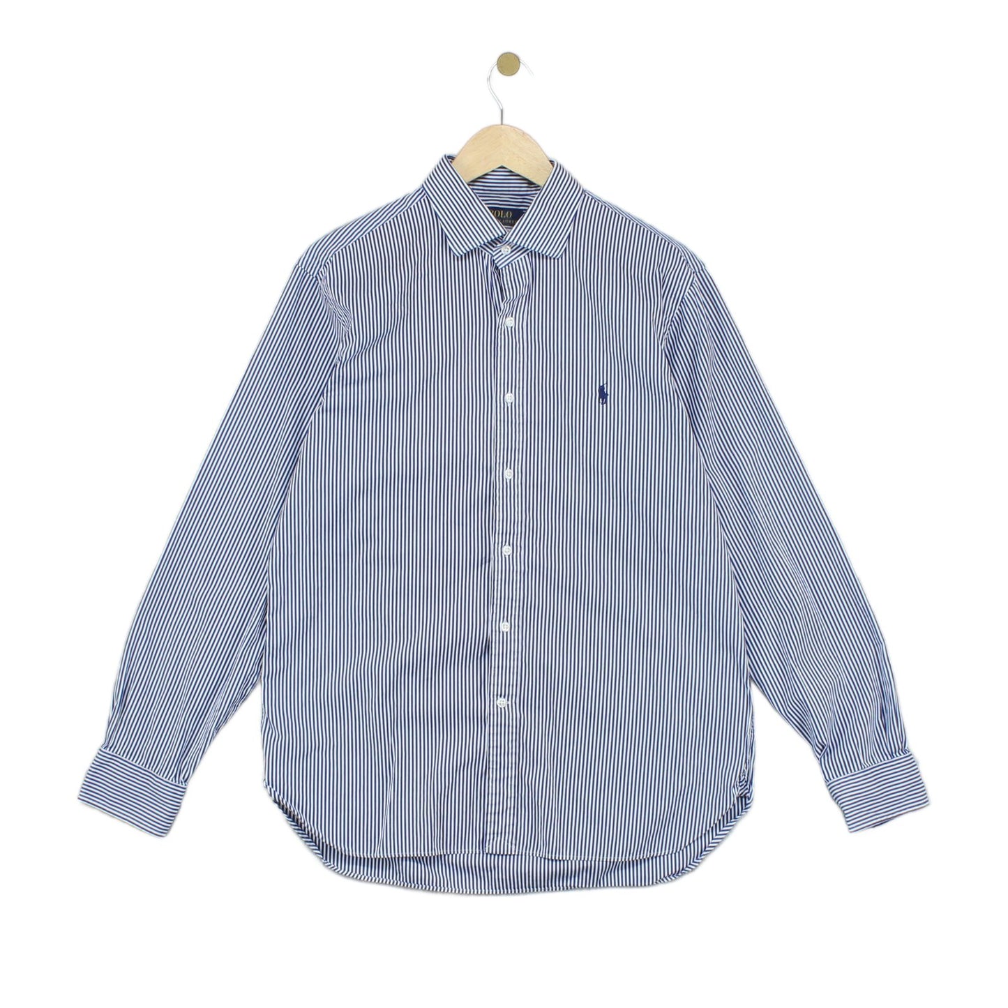 Mens Striped Shirt Button Up Collared