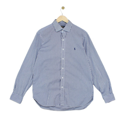 Mens Striped Shirt Button Up Collared