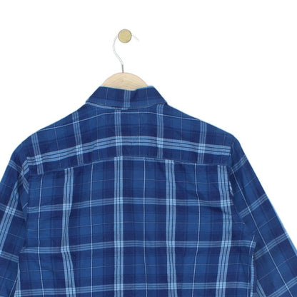 Mens Plaid Shirt Long Sleeve Button Up