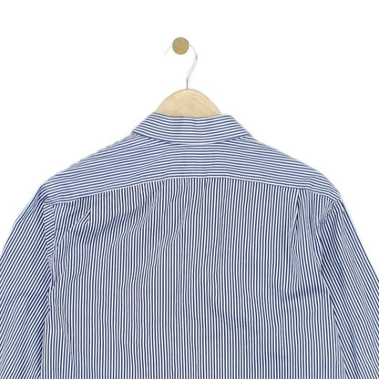 Mens Striped Shirt Button Up Collared