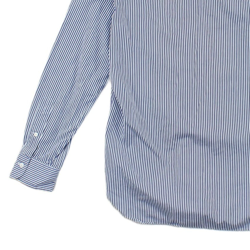 Mens Striped Shirt Button Up Collared