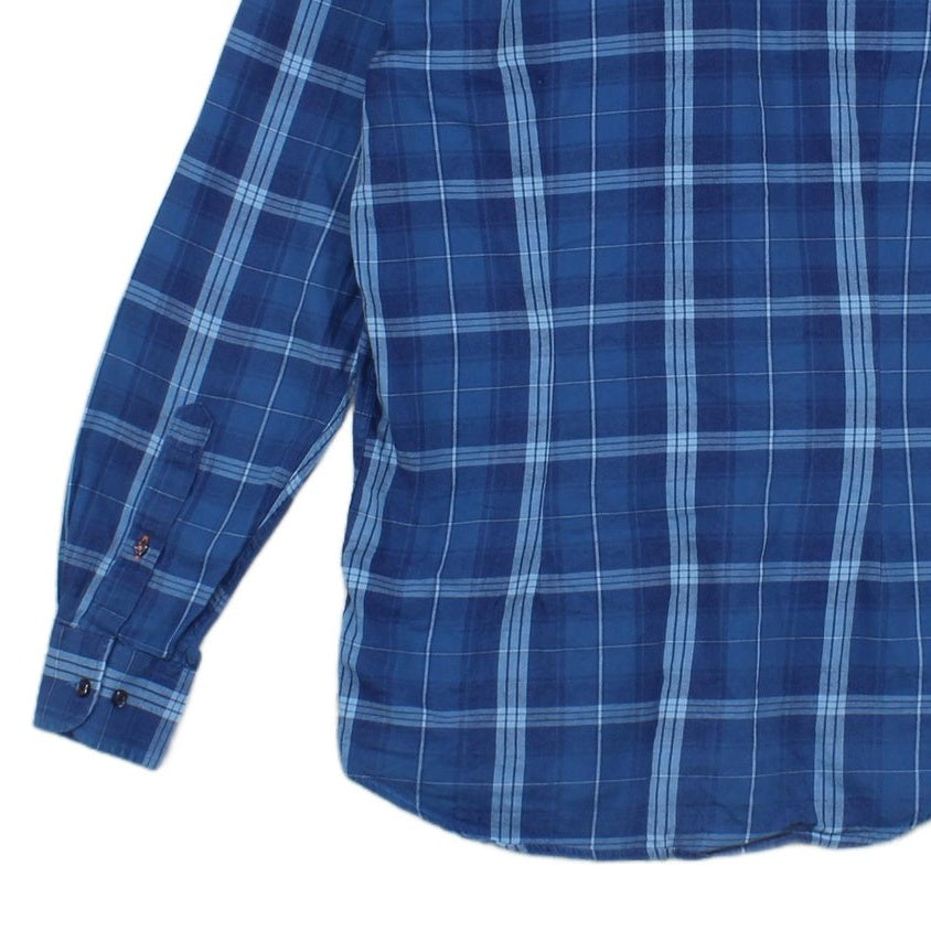 Mens Plaid Shirt Long Sleeve Button Up