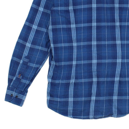 Mens Plaid Shirt Long Sleeve Button Up