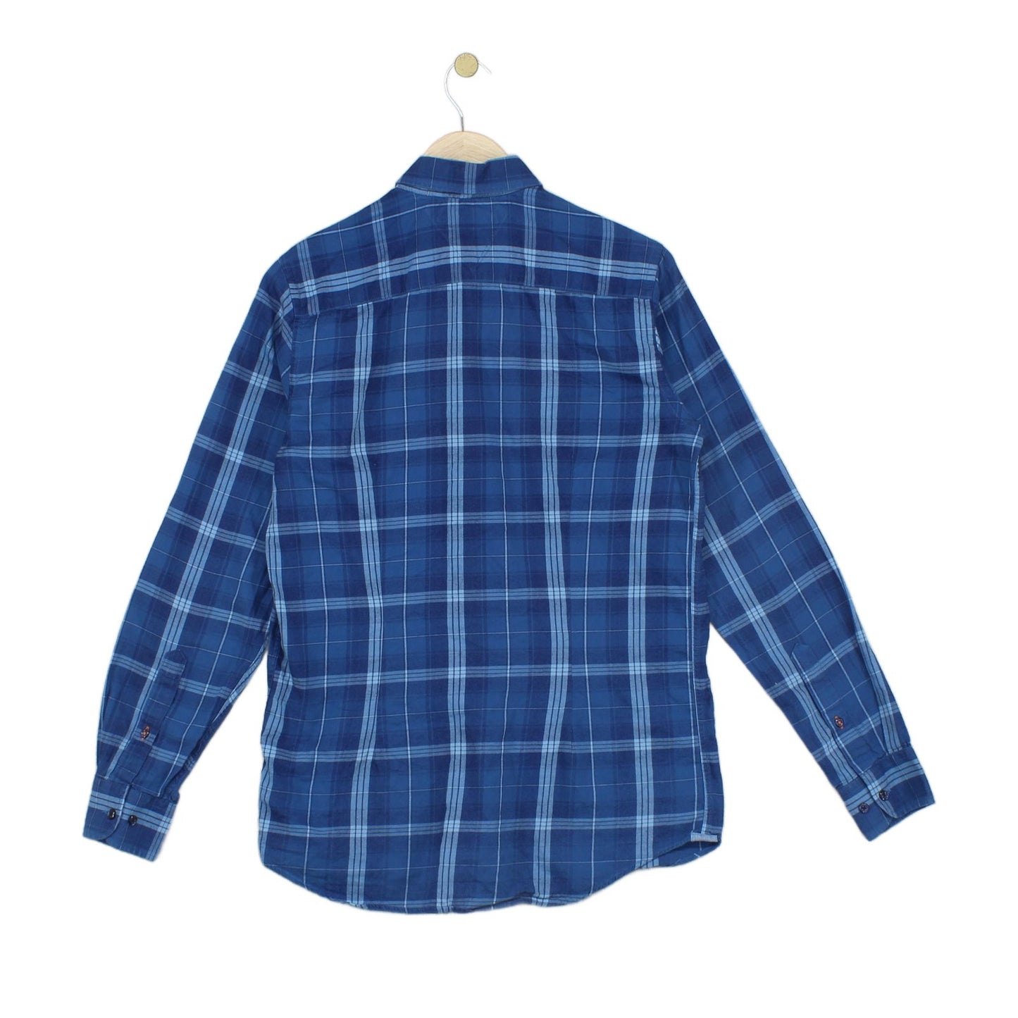 Mens Plaid Shirt Long Sleeve Button Up