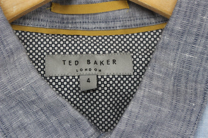 Mens Linen Shirt Long Sleeve Button Up Cotton