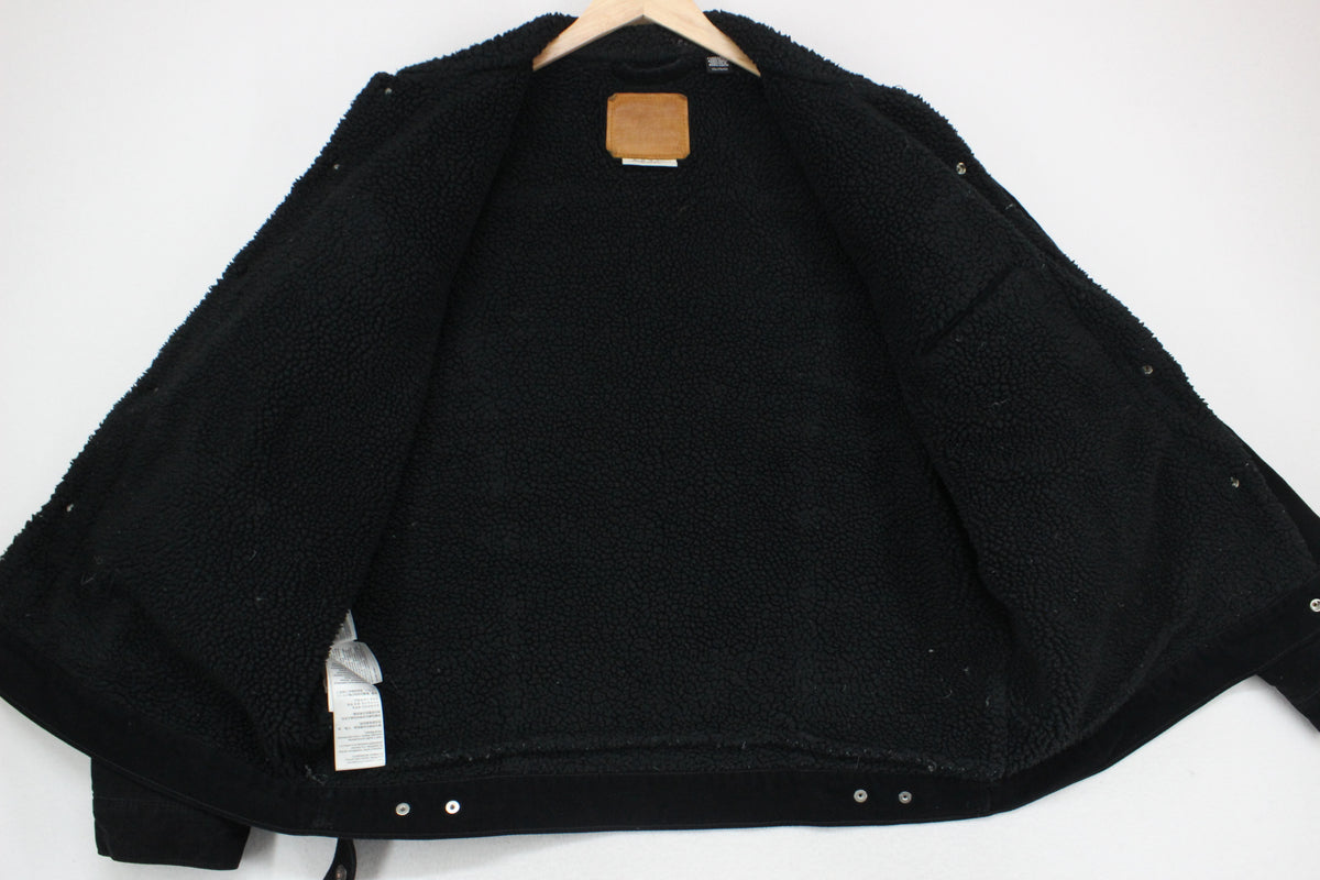 Mens Sherpa Corduroy Jacket Snap Lined