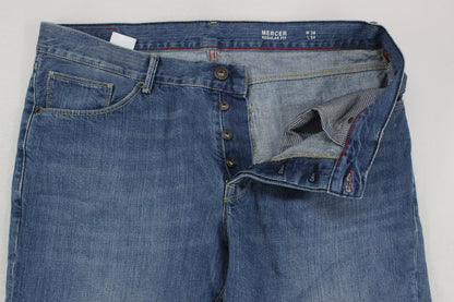 Mens Mercer Jeans Regular Straight Denim Classic