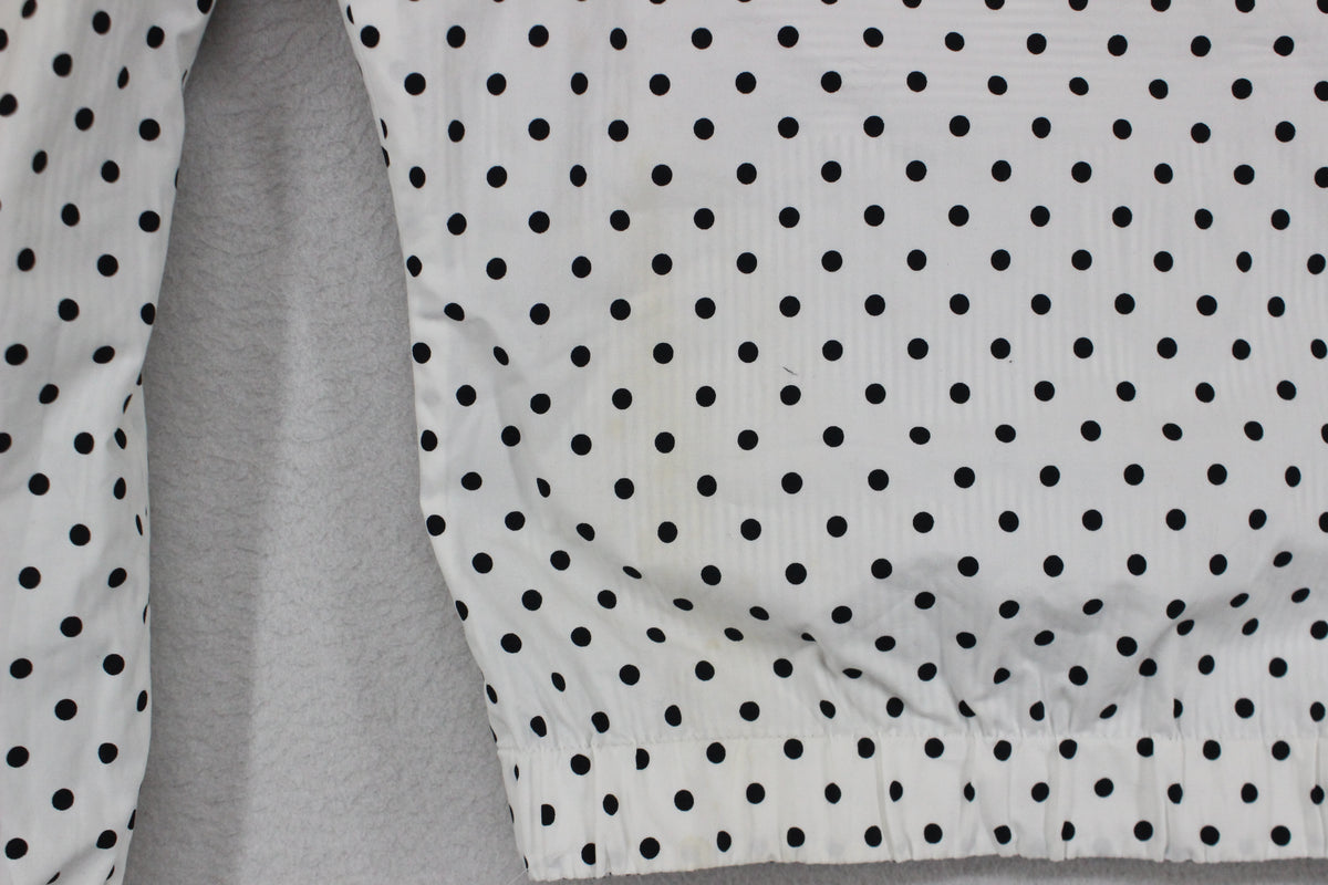 Womens Reversible Jacket Full Zip Polka Dot
