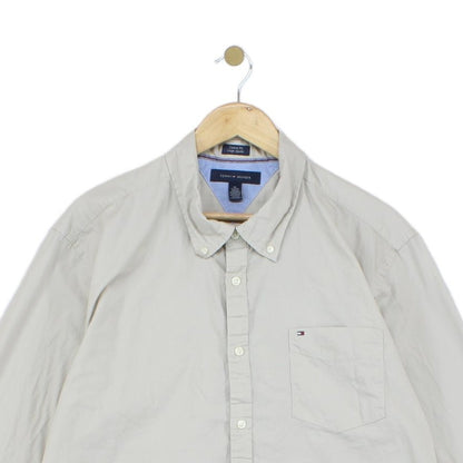 Mens Shirt Custom Fit Long Sleeve Button Up