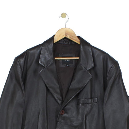 Mens Leather Blazer