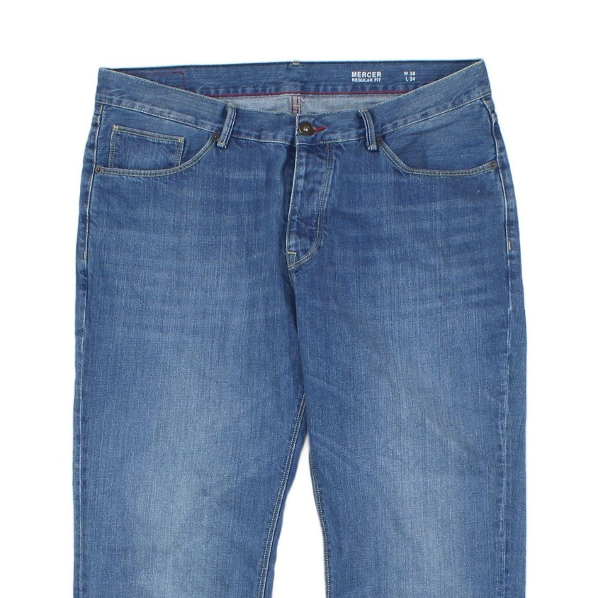 Mens Mercer Jeans Regular Straight Denim Classic