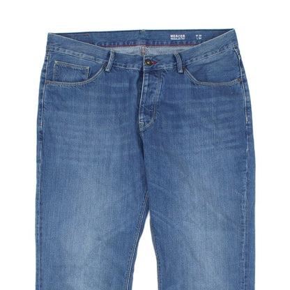 Mens Mercer Jeans Regular Straight Denim Classic