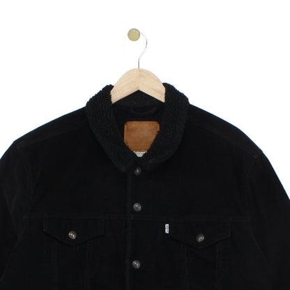 Mens Sherpa Corduroy Jacket Snap Lined