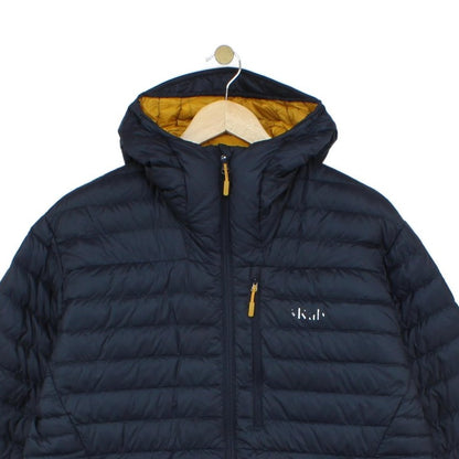 Mens Microlight Alpine Quilted Jacket Hooded Outdoor Down