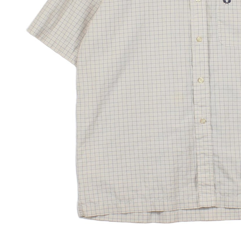 Mens Check Shirt Short Sleeve