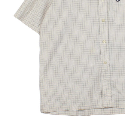 Mens Check Shirt Short Sleeve