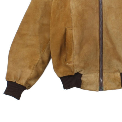 Womens Suede Bomber Jacket 70S