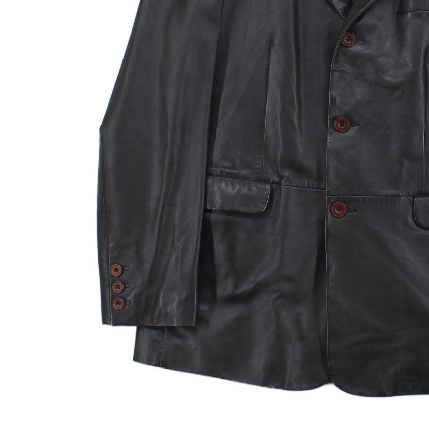 Mens Leather Blazer