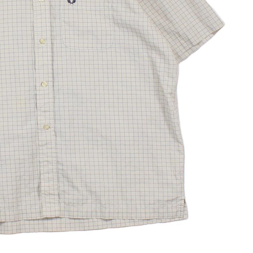 Mens Check Shirt Short Sleeve