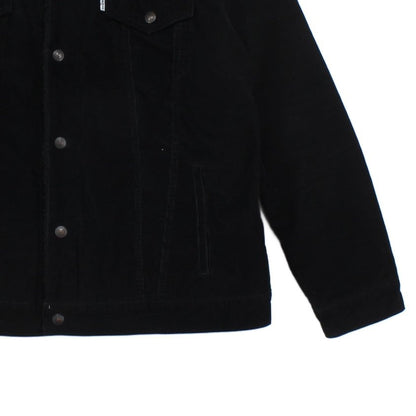 Mens Sherpa Corduroy Jacket Snap Lined