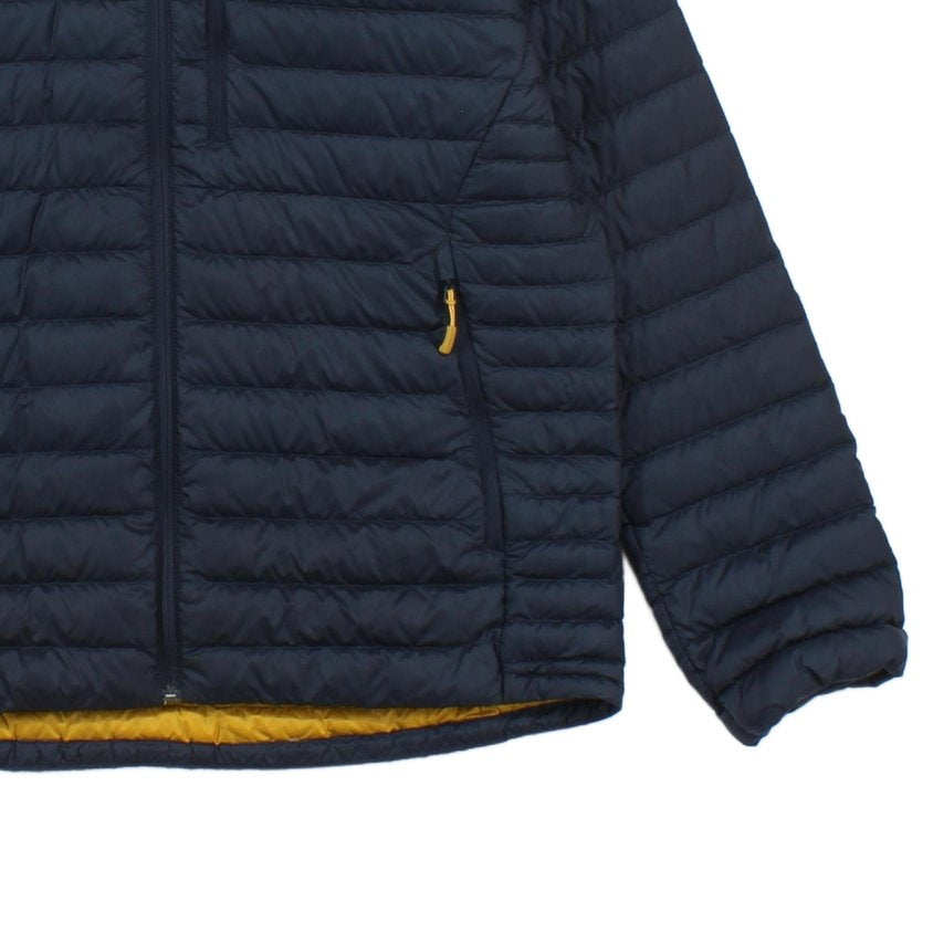 Mens Microlight Alpine Quilted Jacket Hooded Outdoor Down
