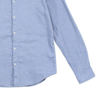 Mens Shirt Slim Fit Stretch Long Sleeve Office