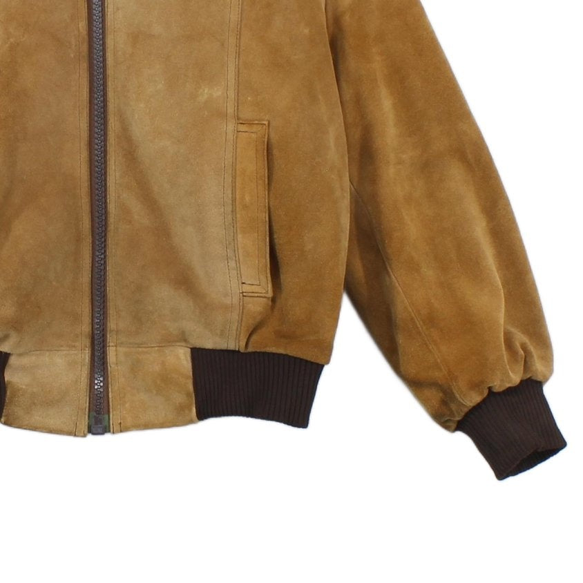 Womens Suede Bomber Jacket 70S