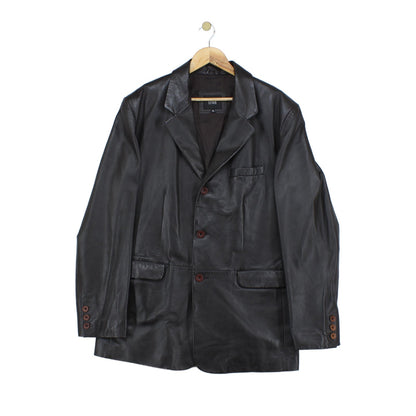 Mens Leather Blazer
