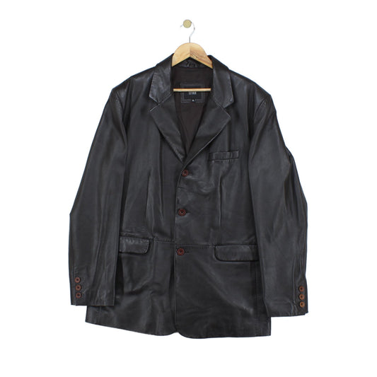 Mens Leather Blazer