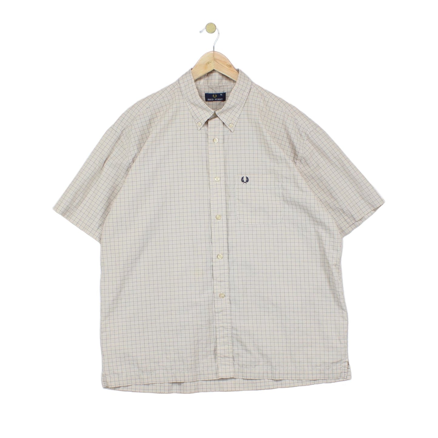 Mens Check Shirt Short Sleeve
