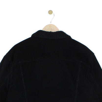 Mens Sherpa Corduroy Jacket Snap Lined
