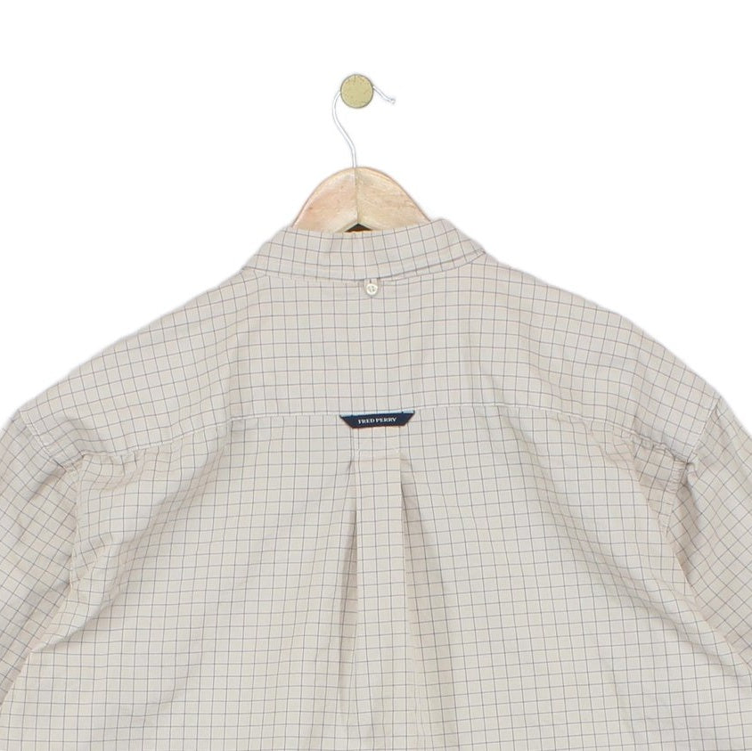 Mens Check Shirt Short Sleeve