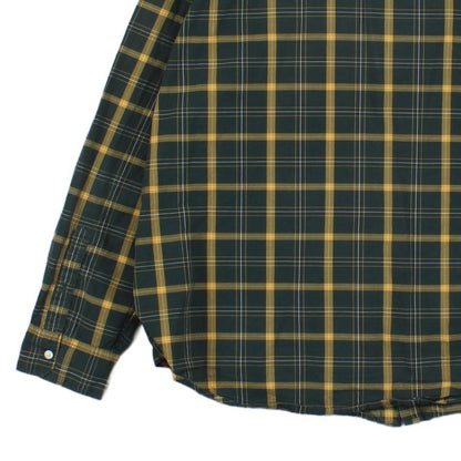 Mens Plaid Shirt Button Up Long Sleeve