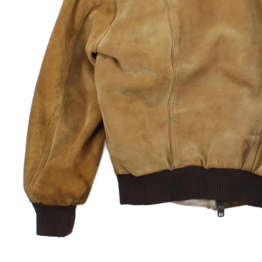 Womens Suede Bomber Jacket 70S