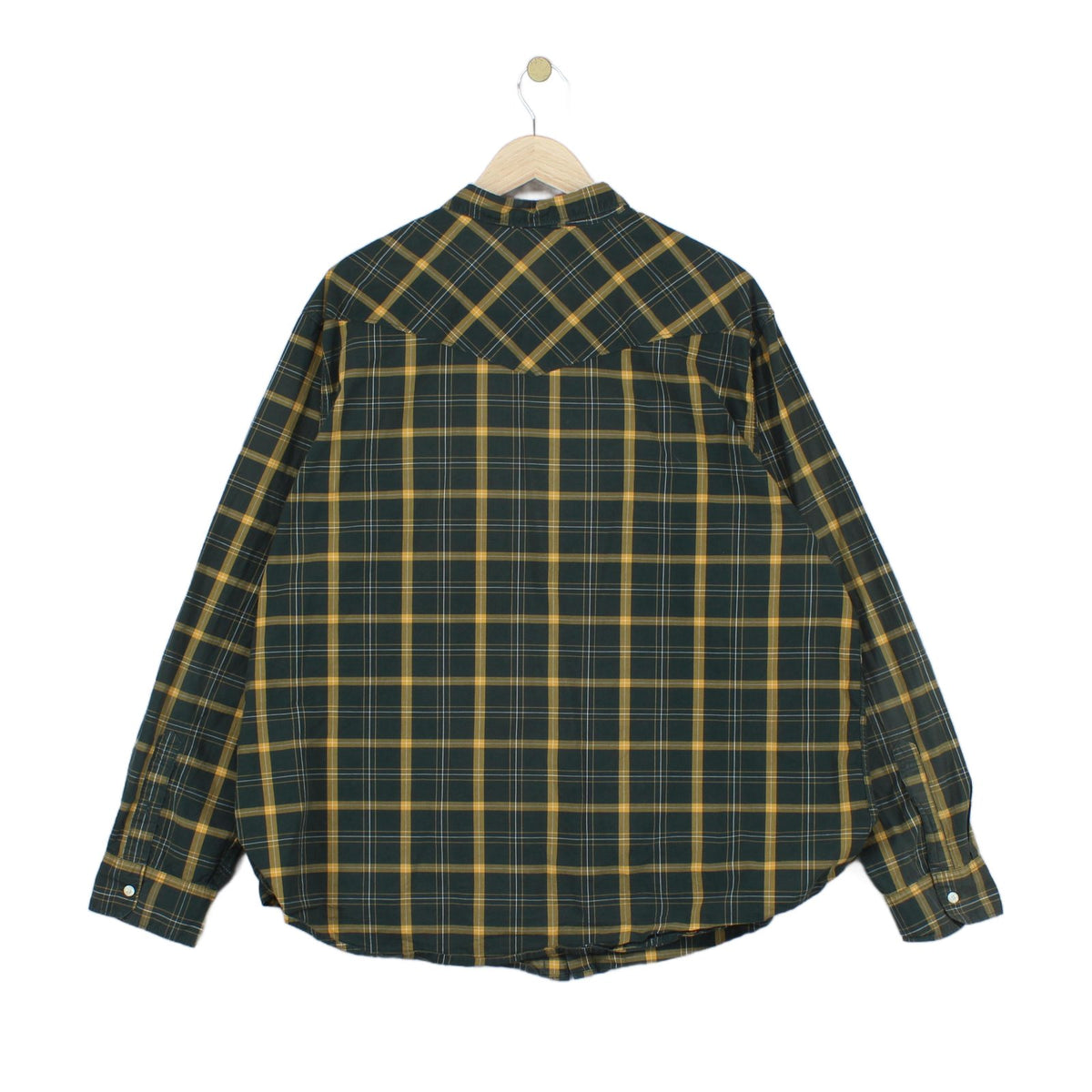 Mens Plaid Shirt Button Up Long Sleeve