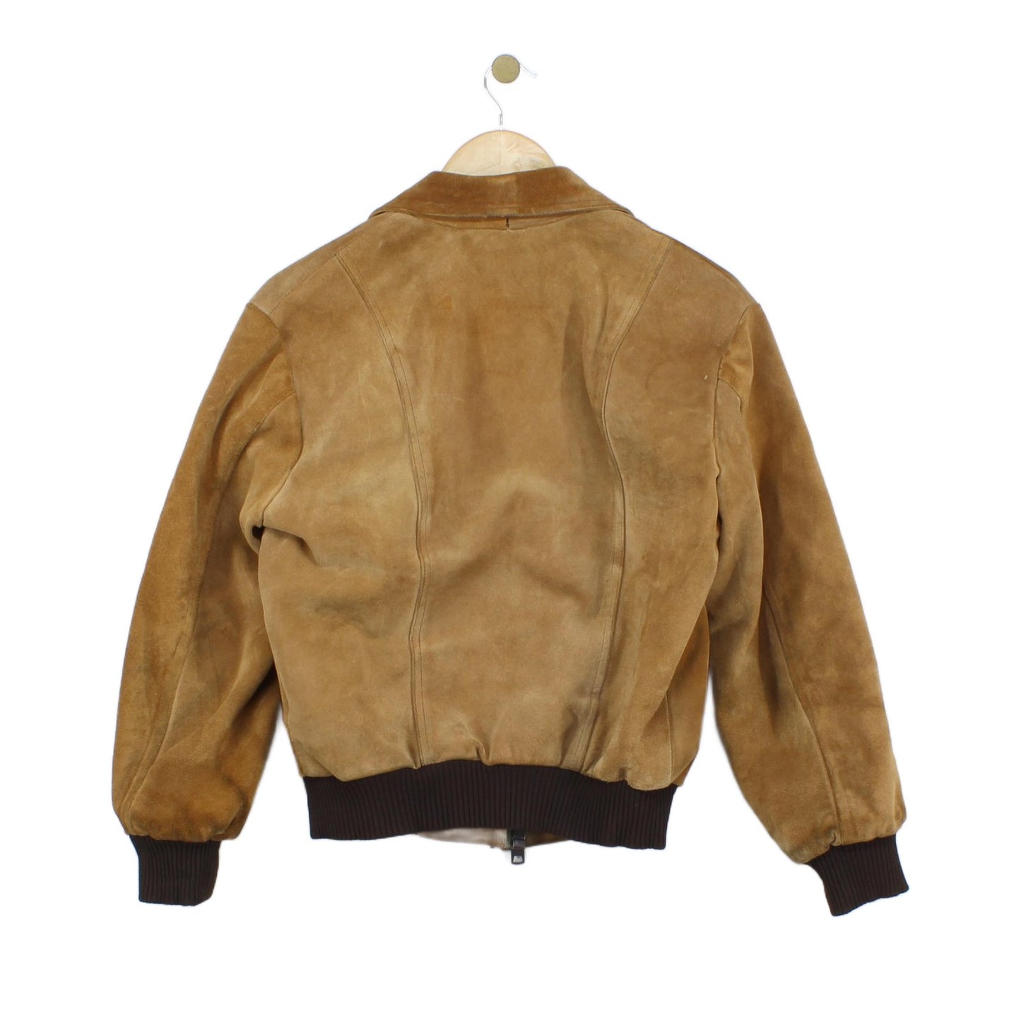 Womens Suede Bomber Jacket 70S