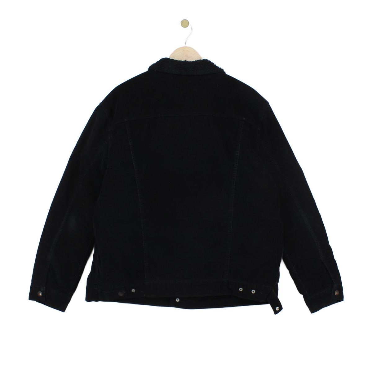 Mens Sherpa Corduroy Jacket Snap Lined
