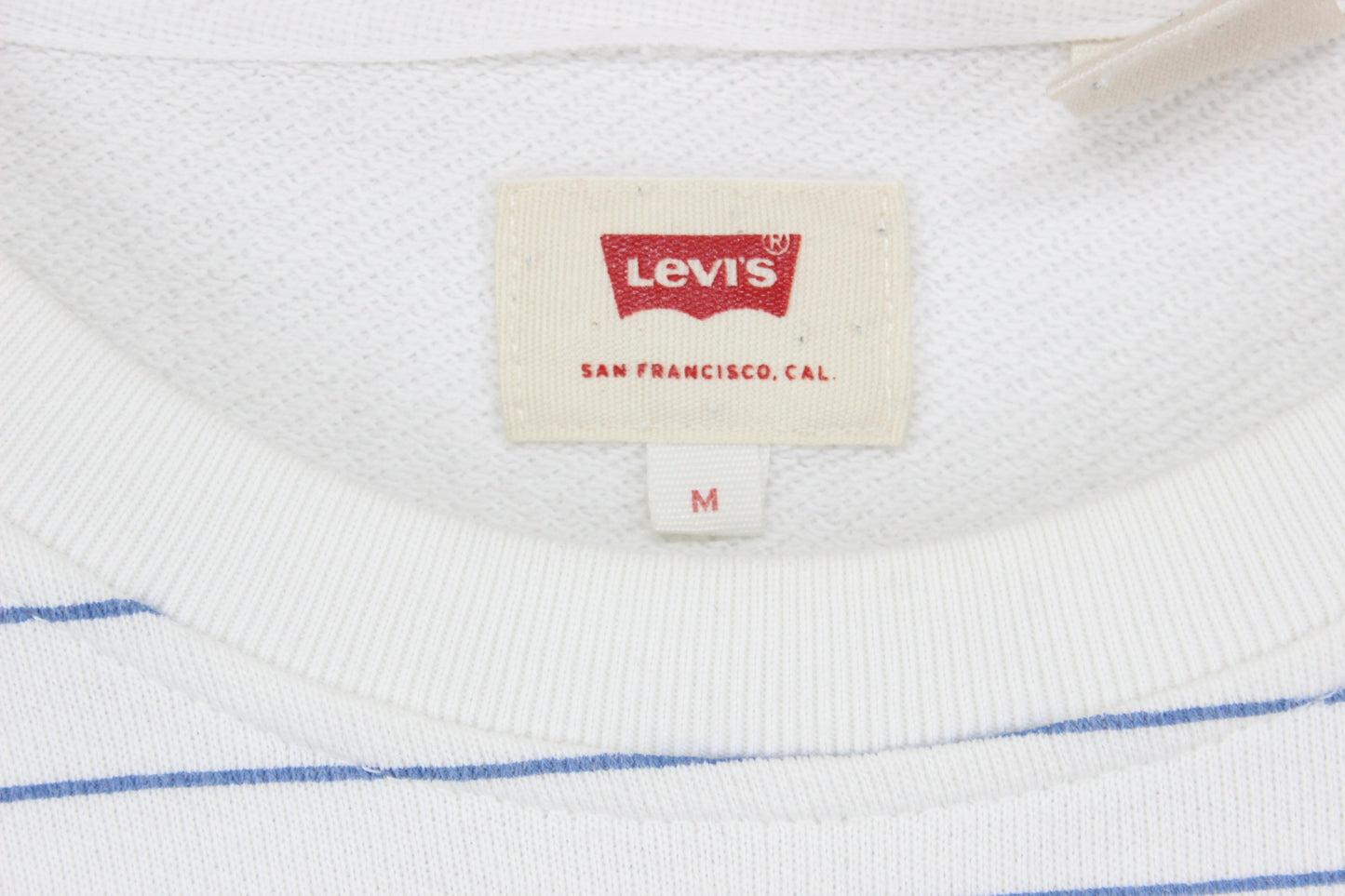 Mens Striped Sweatshirt Crew Neck