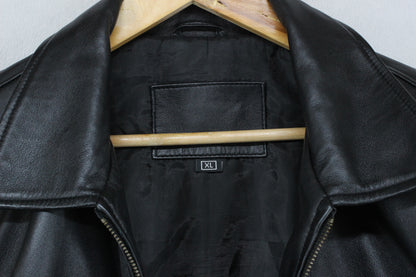Mens Leather Jacket Biker