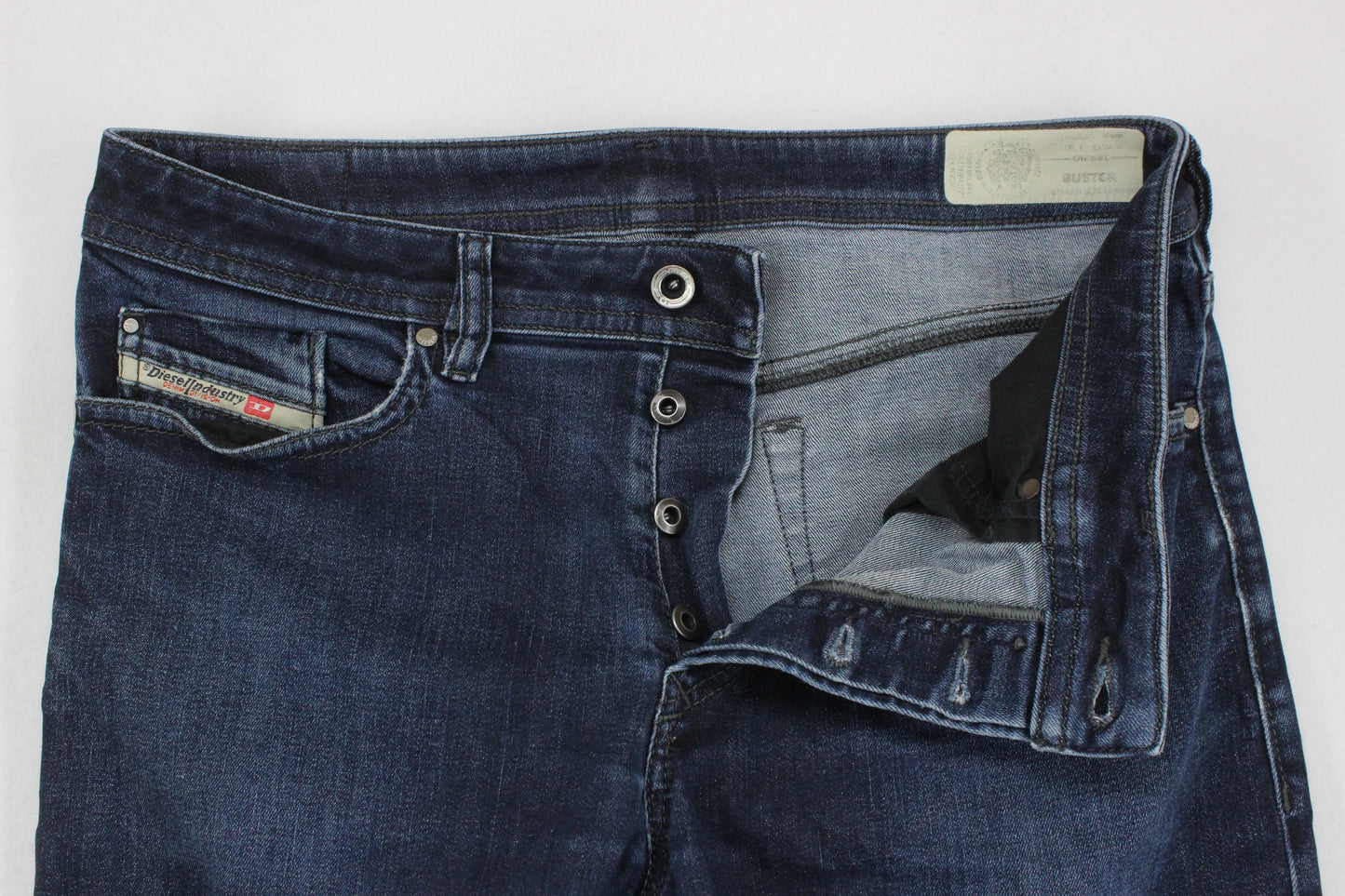 Mens Buster Jeans Regular Slim Tapered