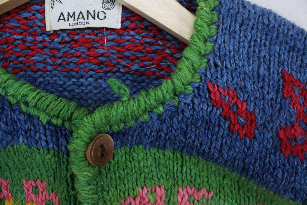 Womens Cardigan Knitted Chunky Knit