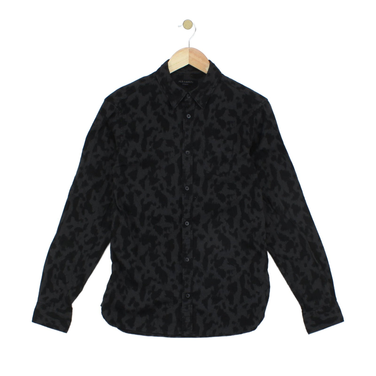 Mens Patterned Shirt Button Up Slim Fit