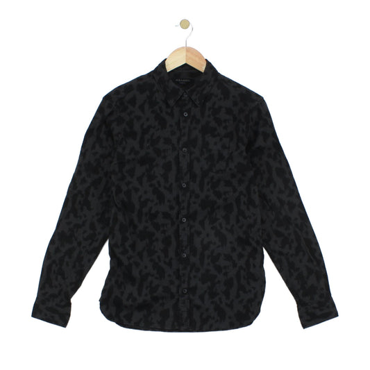 Mens Patterned Shirt Button Up Slim Fit