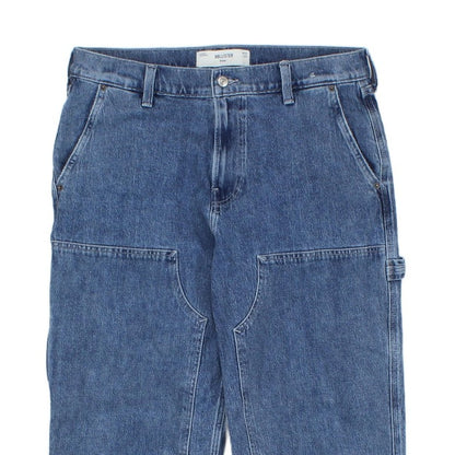Mens Carpenter Jeans Baggy Denim Double Knee